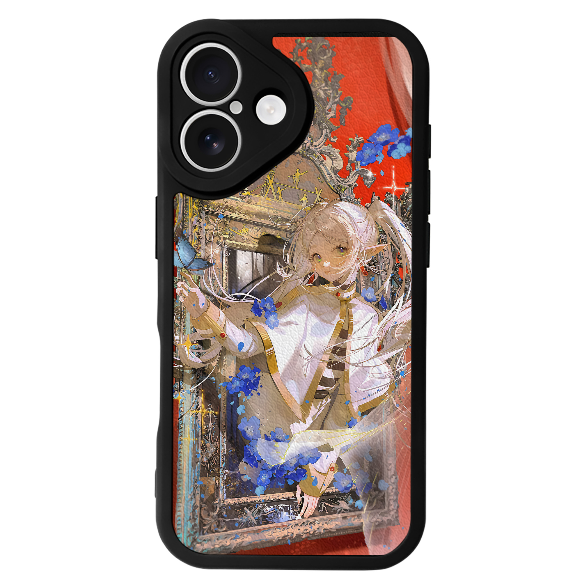 （画像用） 葬送のフリーレン Frieren 【iPhone 16シリーズ対応】シリコンスマホケース（レザー調） 材質：シリコン